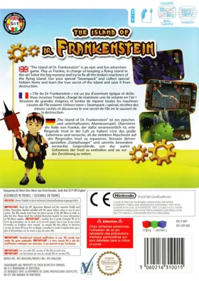 The Island of Dr. Frankenstein box cover back